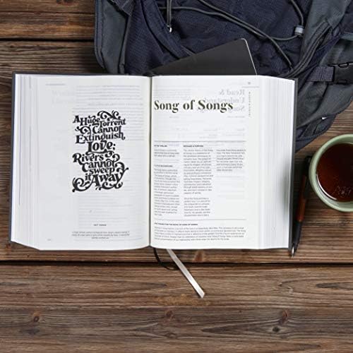 CSB He Reads Truth Bible, Charcoal Cloth Over Board, Black Letter, Wide Margins, Journaling Space, Illustrations, Reading Plans, Easy-to-Read Bible Serif Type by He Reads Truth
