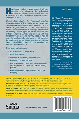 Ethical Case Studies for Advanced Practice Nurses: Solving Dilemmas in Everyday Practice by Amber L. Vermeesch