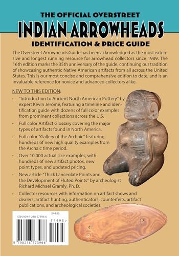 NEW 16th Edition - The Official Overstreet Indian Arrowheads Identification & Price Guide 2024 by Robert M. Overstreet