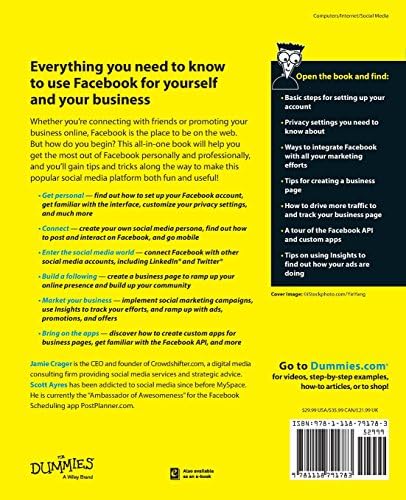 Facebook All-in-One For Dummies (For Dummies Series) by Jamie Crager