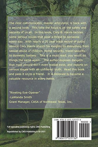 The Child/Adult Safety Bible: Personal Safety by Cory B. Harris, DBA