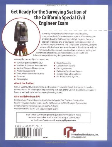 Surveying Principles for Civil Engineers, 2nd Ed by Paul A. Cuomo