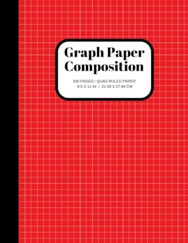 Graph Paper Composition Notebook: Grid Paper Notebook, Quad Ruled, 100 Sheets (Large, 8.5 x 11) (Graph Paper Notebooks) by Joyful Journals