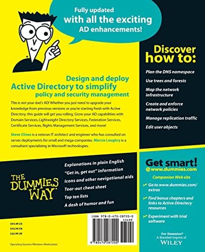 Active Directory For Dummies (For Dummies Series) by Steve Clines