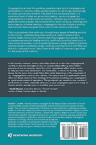 The Worship Ministry Guidebook: Engaging Your Congregation in Transformational Worship by Kenny Lamm