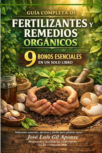 Fertilizantes y Remedios Orgánicos para Plantas: Guía completa con 9 bonos esenciales para nutrir, proteger y recuperar tus plantas sin químicos (Spanish Edition) by JOSE LUIS GIL APONTE