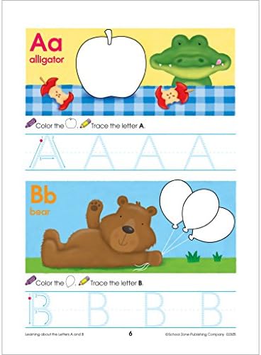 School Zone Preschool Scholar Workbook: 64 Pages, Pre-K, Kindergarten, Beginner Reading, Early Math, Science, ABCs, Writing, Problem Solving, Ages 3-5 by School Zone