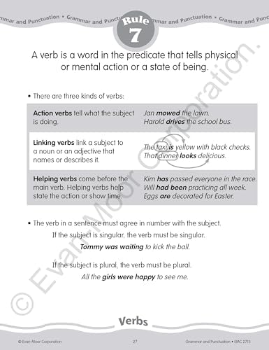 Grammar and Punctuation, Grade 5 by Evan-Moor Educational Publishers