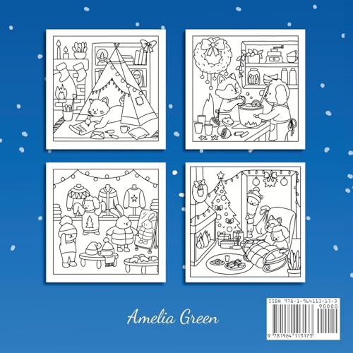Cozy Winter: Cute & Comfy Coloring Book by Amelia Green