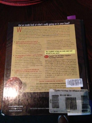 Cognitive Psychology: Connecting Mind, Research and Everyday Experience by E. Bruce Goldstein