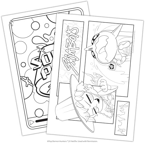 KPop Demon Hunters 40-Page Official Coloring Book | Action-Packed Coloring Book by Bendon by Bendon