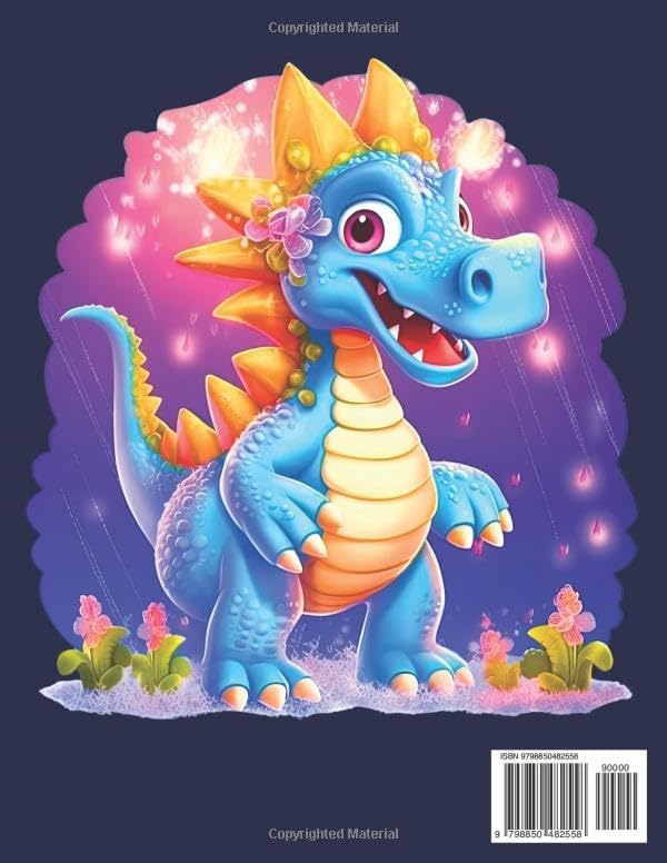 Dinosaur Coloring Book for Kids ages 2-8: Cute Baby Dino Coloring Pages for Children | Roaring Perfect Gift for little ones and their parents (Activity books and Dinosaur coloring for kids) by Emily Poodlebug