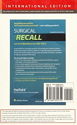 Surgical Recall by Lorne H. Blackborne