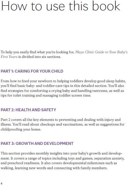 Mayo Clinic Guide to Your Baby's First Years, 3rd Edition: Clear Answers and Expert Advice for Every Phase With Your Infant and Toddler (Mayo Clinic Parenting Guides) by Dr. Kelsey Klaas M.D.