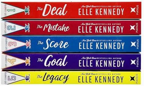 Off-Campus Series 5 Books Collection Set By Elle Kennedy (The Deal, Mistake, Score, Goal, Legacy) by Elle Kennedy