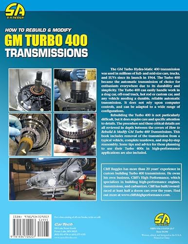 HT Rebuild & Mod GM Turbo 400 Trans (Workbench How to Series) by Cliff Ruggles