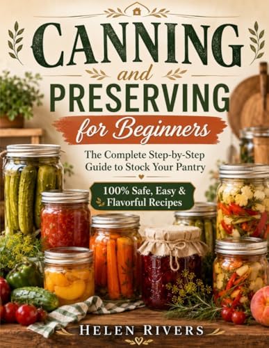 Canning and Preserving for Beginners: The Complete Step-by-Step Guide to Stock Your Pantry with Easy, Safe, and Flavorful Recipes to Enjoy Fresh Homemade Flavors in Every Season by Helen Rivers