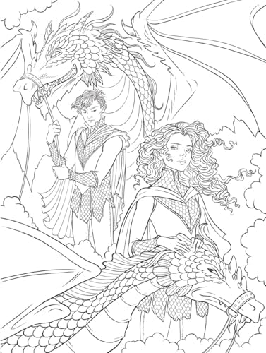 Enemies to Lovers: A Romantasy Coloring Book (Dover Adult Coloring Books) by Ana Bidault