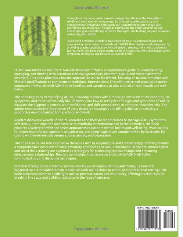 ADHD and Attention Disorders: Natural Remedies by Anelly Aya