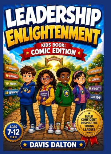 Leadership Enlightenment Kids Book: Comic Edition: 75 Inspiring Comic Stories That Build Confidence, Strengthen Communication, and Help Kids Grow into Positive Young Leaders for Ages 7-12 by DAVIS DALTON