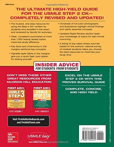 First Aid for the USMLE Step 2 CK, Ninth Edition by Tao Le
