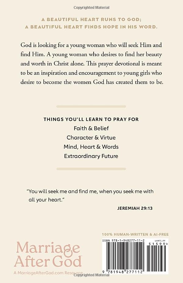 31 Prayers For My Beautiful Heart: Building a Strong Foundation of Prayer by Spending Time with God - Young Girls Prayer Journal & Devotional (A ... Daily Scripture Prayers for Boys & Girls) by Aaron Smith