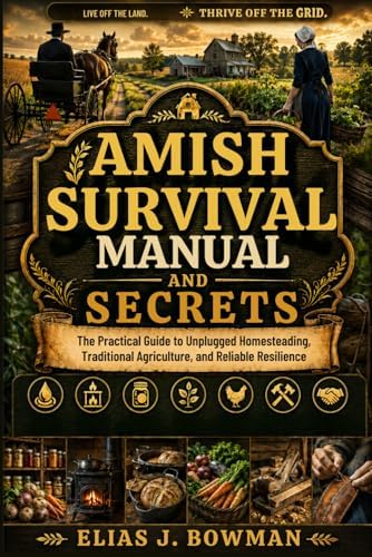 Amish Survival Manual and Secrets: The Practical Guide to Unplugged Homesteading, Traditional Agriculture, and Reliable Resilience by Elias J. Bowman