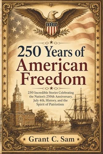250 Years of American Freedom: 250 Incredible Stories Celebrating the Nation’s 250th Anniversary, July 4th, History, and the Spirit of Patriotism by Grant C. Sam.