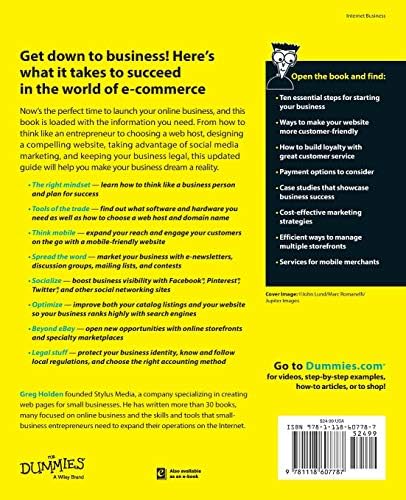 Starting an Online Business For Dummies, 7th Edition by Greg Holden