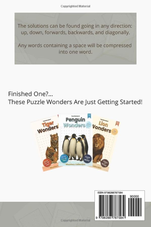 Wolf Wonders Word Search Puzzle Book for Adults, Seniors & Kids: Packed with Fun and Challenging Animal-Themed Word Searches – 50+ Puzzles for All ... Anytime (Animal Wonders Word Search Series) by DJSTCAD Puzzle Books