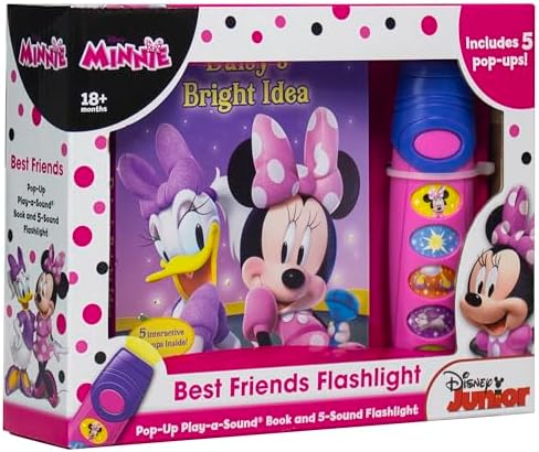 Disney Minnie Mouse - Best Friends Pop-Up Sound Board Book and Sound Flashlight Toy - PI Kids by Editors of Phoenix International Publications
