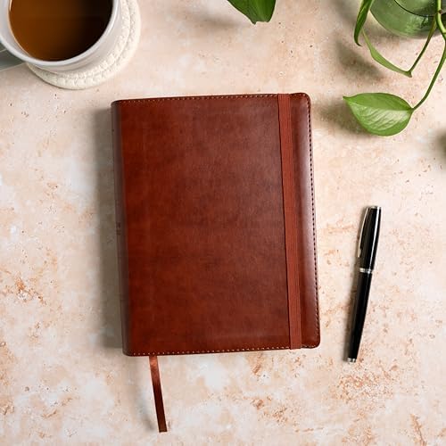 RVR 1960 Biblia de apuntes tamaño personal, café, símil piel / RVR 1960 Personal size Note taking Bible Brown LeatherTouch (Spanish Edition) by B&H Español Editorial Staff