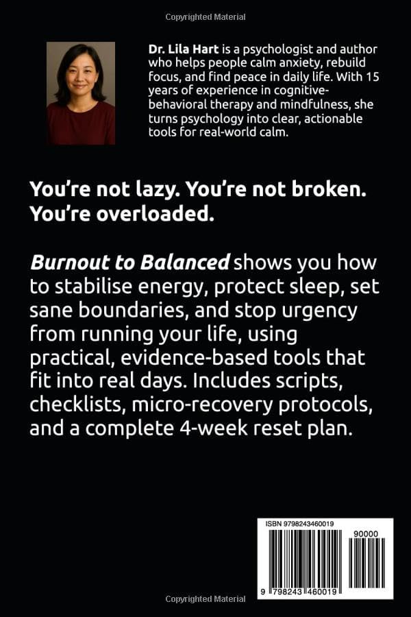 Burnout to Balanced: Stress Strategies for Busy Lives (Calm Mind) by Dr. Lila Hart