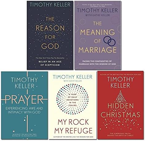 Timothy Keller 5 Books Collection Set (Hidden Christmas, Prayer, My Rock; My Refuge, The Reason For God & The Meaning of Marriage) by Timothy J. Keller