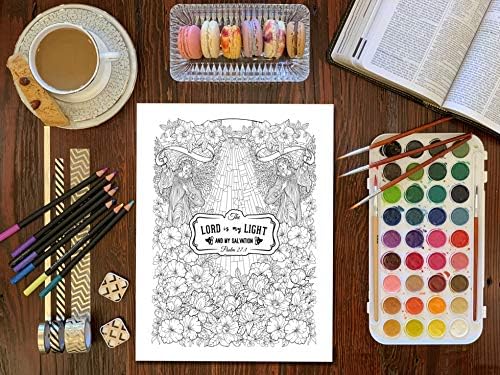 Color The Psalms: Inspired To Grace: Christian Coloring Books by Inspired To Grace