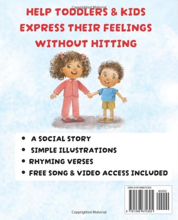 No Hitting Please: A Social Story to Stop Toddlers and Kids from Hitting (Picture Books for Kids) by Marcus Rowntree