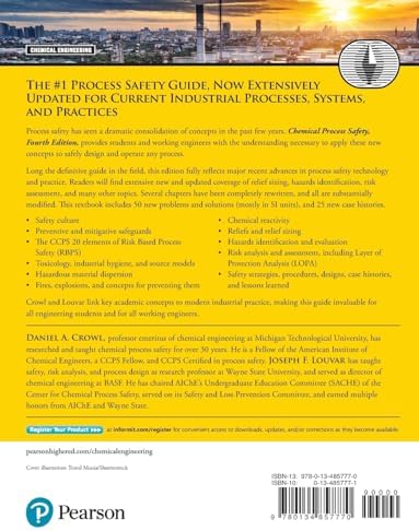 Chemical Process Safety: Fundamentals with Applications (International Series in the Physical and Chemical Engineering Sciences) by Daniel Crowl