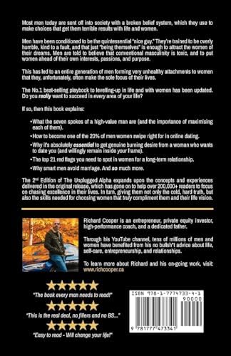 The Unplugged Alpha (2nd Edition): The No Bullsh*t Guide to Winning with Life & Women by Richard Cooper