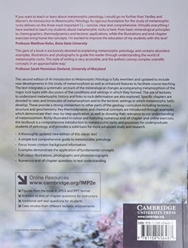 An Introduction to Metamorphic Petrology by Bruce Yardley