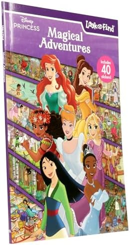 Disney Princess Cinderella, Belle, Moana, and More! - Magical Adventures Look and Find Activity Book - PI Kids by Pi Kids