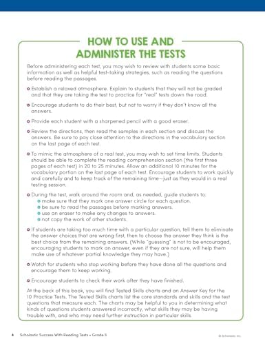 Scholastic Success with Reading Tests Grade 5 Workbook by Scholastic Teaching Resources