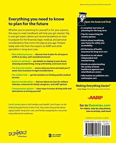 Planning For Long-Term Care For Dummies (For Dummies Series) by Carol Levine