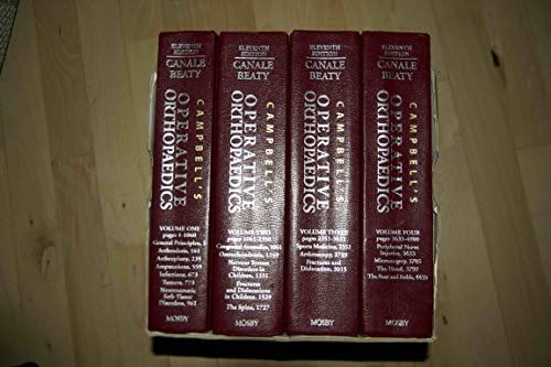 Campbell's Operative Orthopaedics: 4-Volume Set with DVD by S. Terry Canale MD