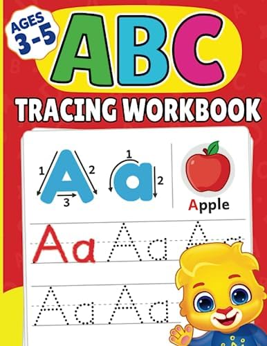 ABC Tracing Workbook: A-Z Alphabet Letter Tracing Activities for Capital and Small Letters | Alphabet Handwriting Practice Workbook | Learn to Write and Trace Book for Kindergarten and Kids Ages 3-5 by Lucas & Friends by RV AppStudios