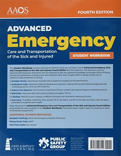 AEMT: Advanced Emergency Care and Transportation of the Sick and Injured Student Workbook: . by American Academy of Orthopaedic Surgeons (AAOS)
