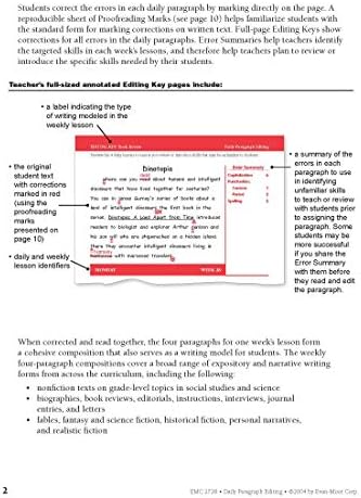 Evan-Moor Daily Paragraph Editing, Grade 5 Teacher Edition by Evan-Moor Educational Publishers