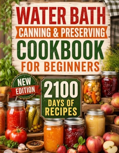Water Bath Canning & Preserving Cookbook for Beginners: 2100 Days of Quick & Easy Homemade Recipes | A Step-by-Step Guide to Healthy and High-Quality Food + 5 Bonus for Preppers by Brenda Sliger