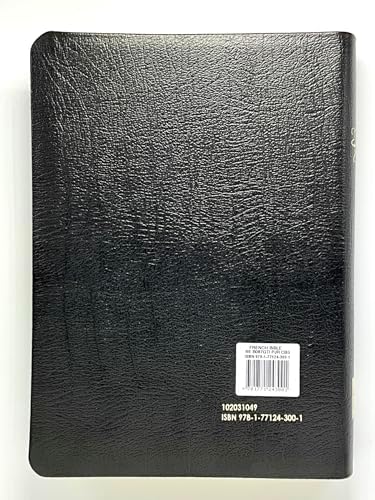 French Bible LSV Large Print Indexed Black - Bible française Louis Segond Gros Caractères Noir indexé by CLC Editions