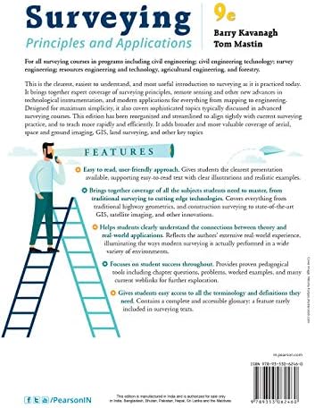 Surveying: Principles And Applications, 9Th Edition by Tom Mastin Barry Kavanagh