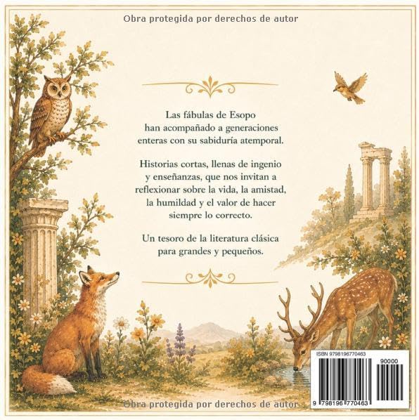 Las Fábulas de Esopo para Niños: Adaptación ilustrada para los más peques con moralejas sobre valores, autoestima y desarrollo personal (Cuentos Infantiles de 4 a 6 años) (Spanish Edition) by Deva Álvarez